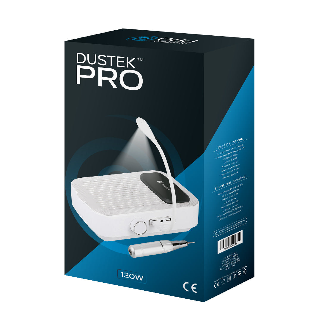 Aspiratore Dustek PRO 120W totali - include Manipolo Fresa e Lampadina LED